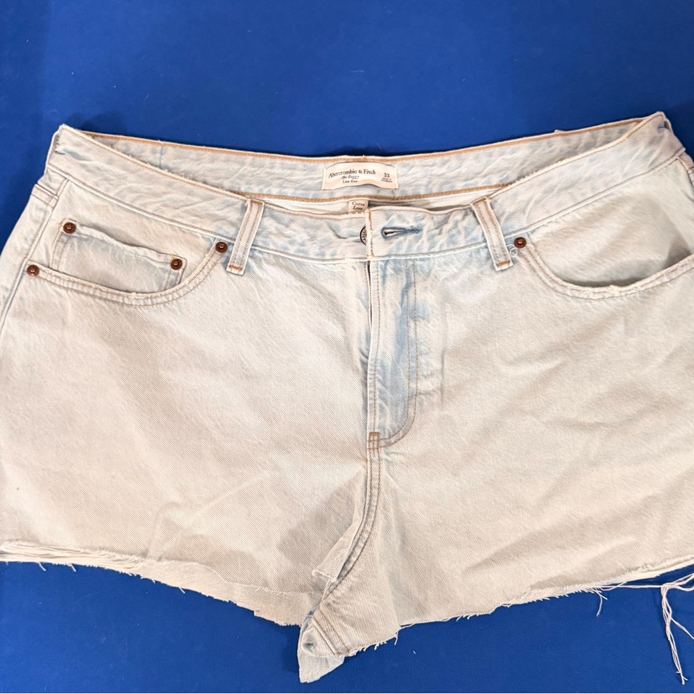 Abercrombie & Fitch Light Blue Denim Cutoff Shorts